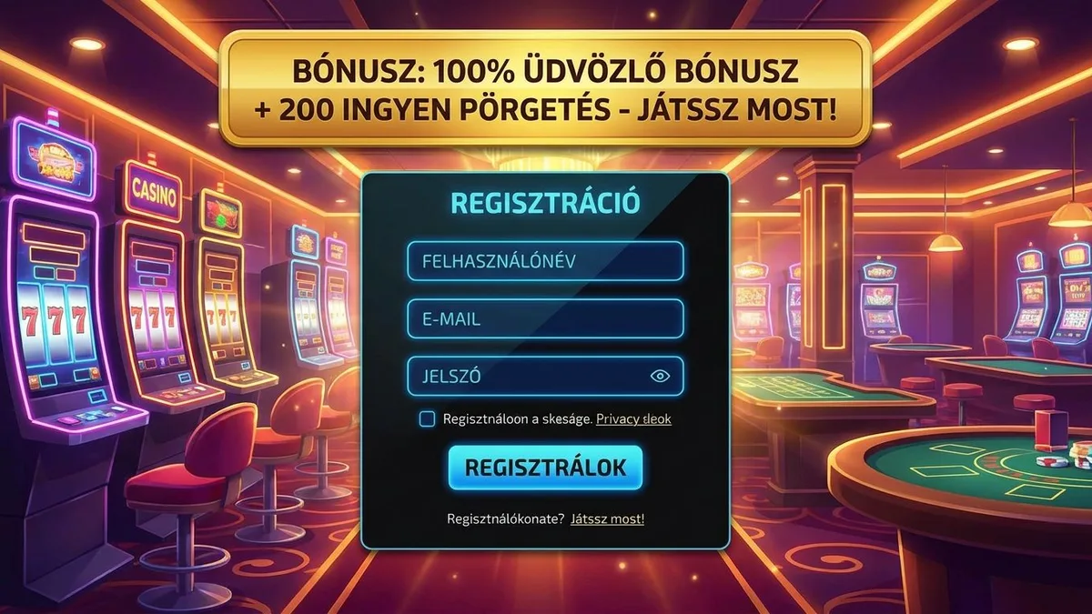 Regisztráció bónusszal